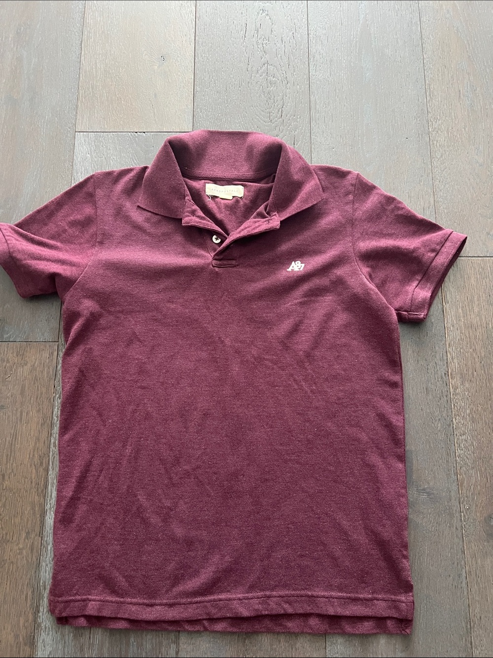 Aeropostale Men's Maroon Polo Shirt